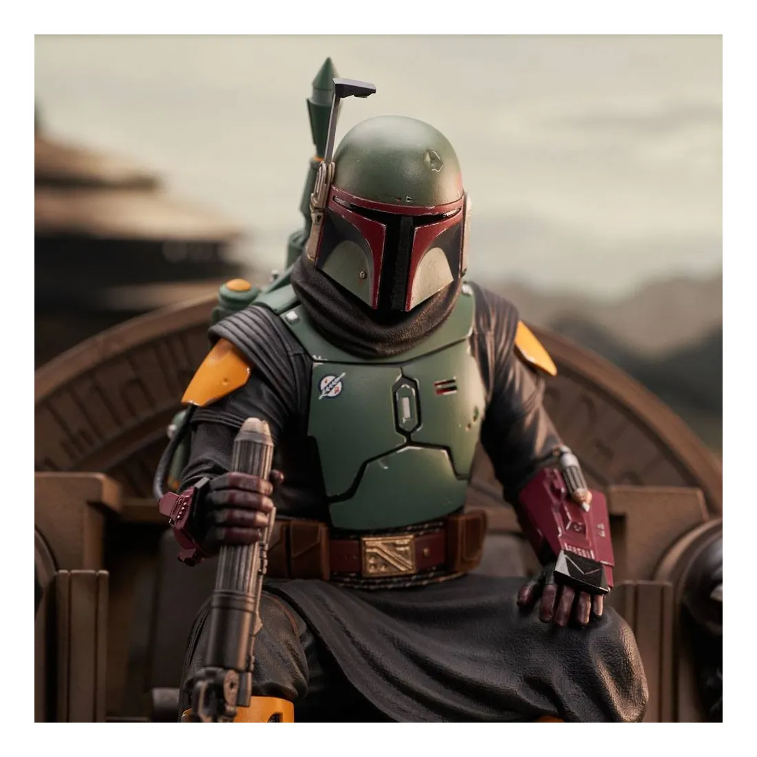 Gentle Giant Star Wars The Mandalorian - Premier Collection 1/7 - Figurine Boba Fett On Throne 4 Gentle Giant Star Wars The Mandalorian - Premier Collection 1/7 - Figurine Boba Fett On Throne â Image 4
