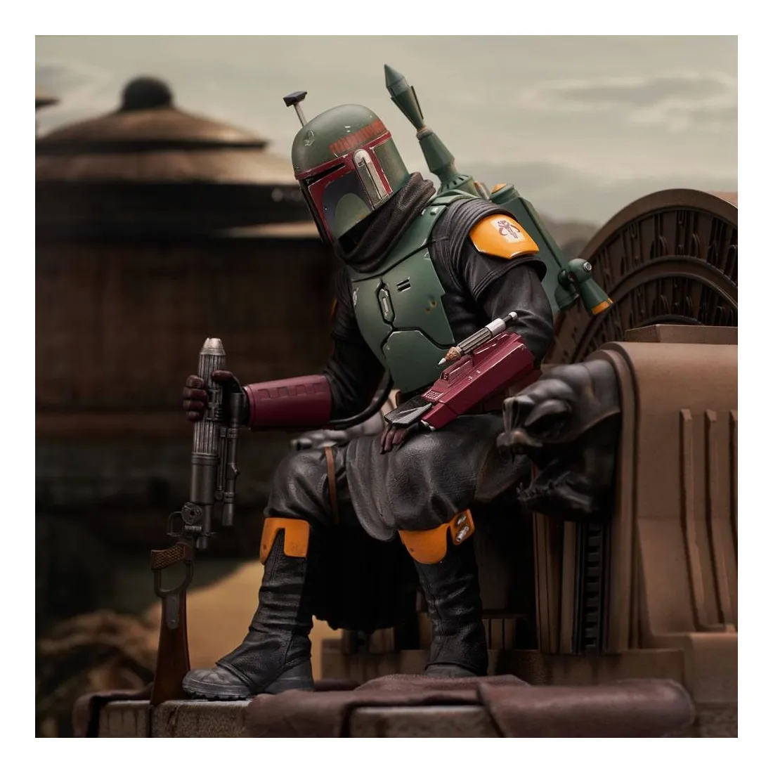 Gentle Giant Star Wars The Mandalorian - Premier Collection 1/7 - Figurine Boba Fett On Throne 6 Gentle Giant Star Wars The Mandalorian - Premier Collection 1/7 - Figurine Boba Fett On Throne â Image 6