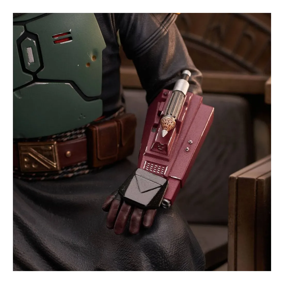 Gentle Giant Star Wars The Mandalorian - Premier Collection 1/7 - Figurine Boba Fett On Throne 10 Gentle Giant Star Wars The Mandalorian - Premier Collection 1/7 - Figurine Boba Fett On Throne â Image 10